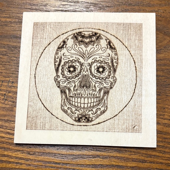 Other - Wooden Sugar Skull Art